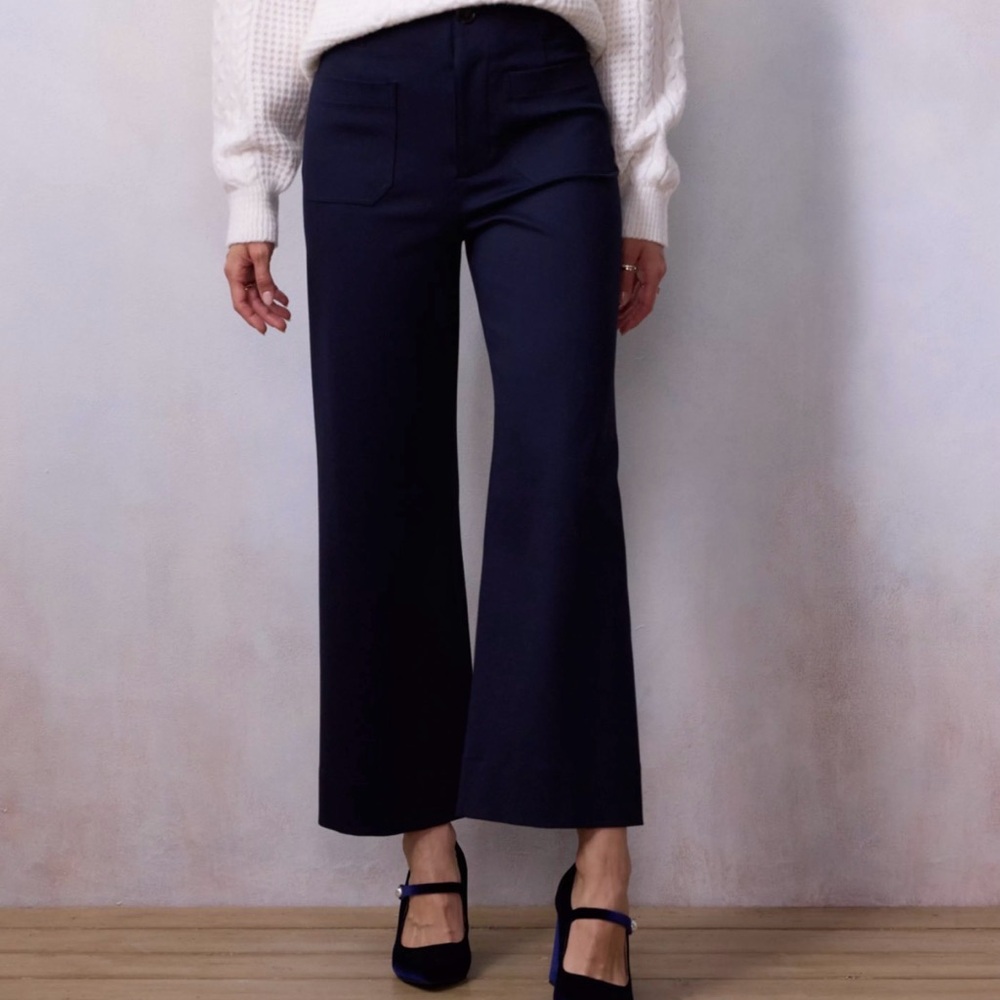 Women's LC Lauren Conrad Super High Rise Wildflower Wide Leg Crop Pants Size 4S